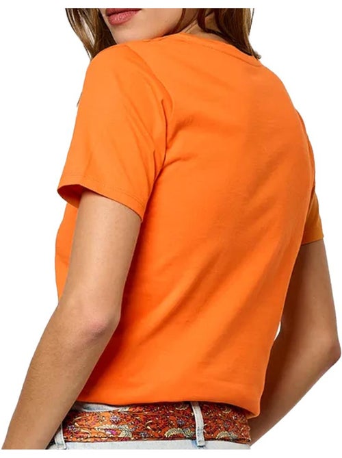 T-shirt Laranja Kaporal ELOAE para Mulher - Kiabi T-shirt Laranja Kaporal ELOAE para Mulher - Kiabi