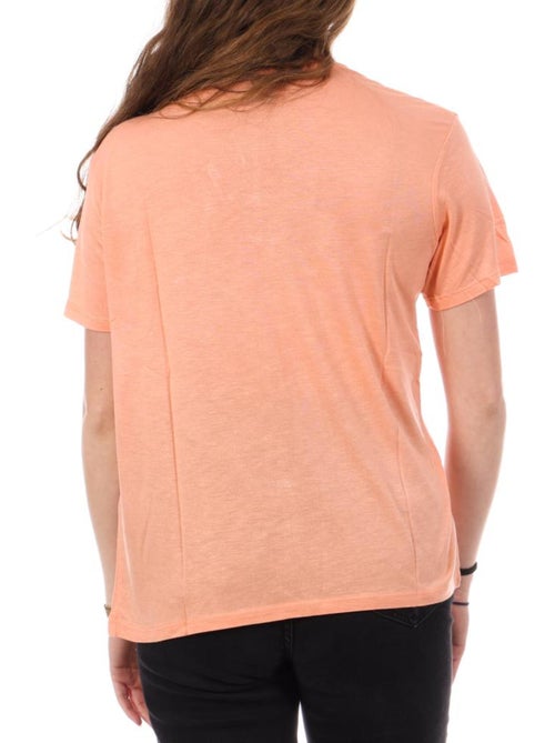 T-Shirt Laranja Kaporal FRANK para Mulher - Kiabi T-Shirt Laranja Kaporal FRANK para Mulher - Kiabi