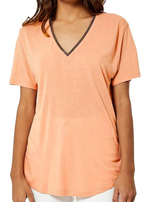 T-shirt Laranja Kaporal Jorixe para Mulher - Kiabi T-shirt Laranja Kaporal Jorixe para Mulher - Kiabi