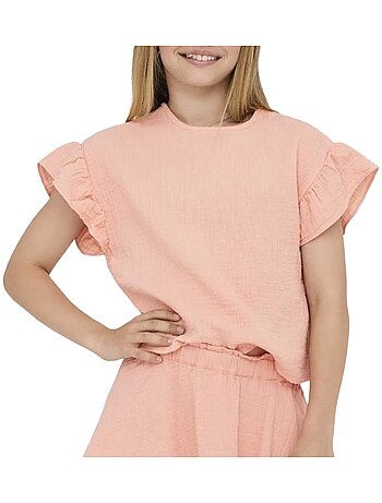 T-Shirt Laranja para Menina ONLY Kogthyra