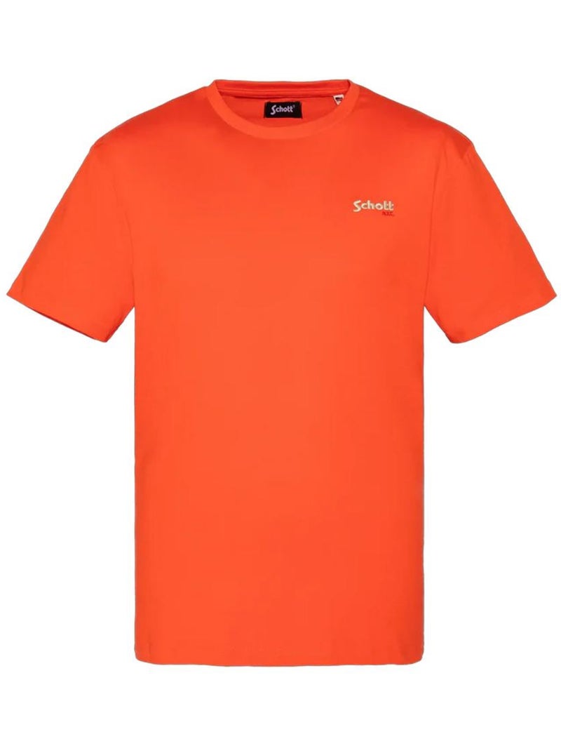 T-Shirt Laranja para Menino Schott RODE Laranja - Kiabi