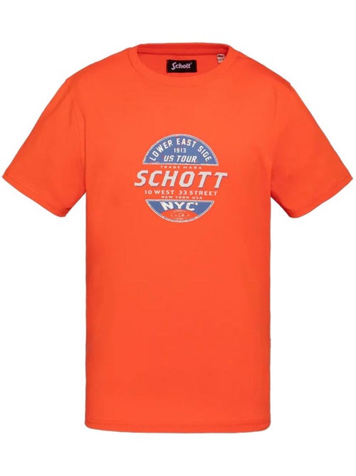 T-shirt Laranja para Rapaz Schott USTOUR - Kiabi T-shirt Laranja para Rapaz Schott USTOUR - Kiabi