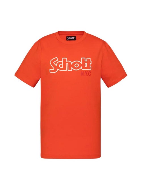 T-Shirt Laranja Vintage para Rapaz Schott - Kiabi T-Shirt Laranja Vintage para Rapaz Schott - Kiabi