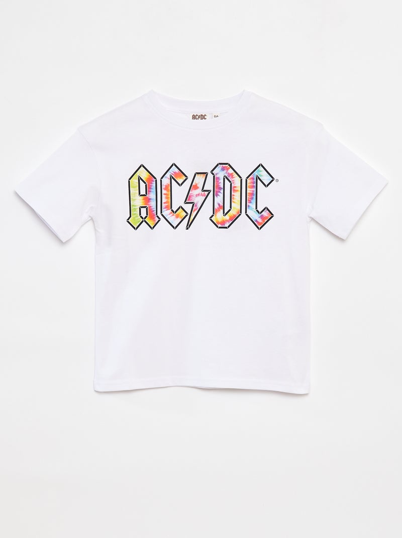 T-shirt larga 'ACDC' Branco - Kiabi