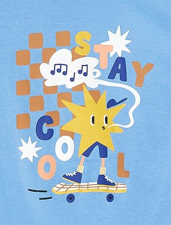 T-shirt larga com estampado Grafik Edition
