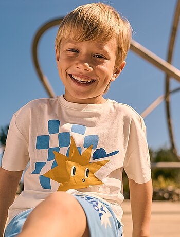 T-shirt larga com estampado Grafik Edition