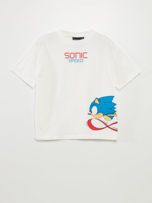 T-shirt larga com estampado 'Sonic' - Kiabi