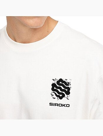 T-shirt larga de bikepacking para homem
