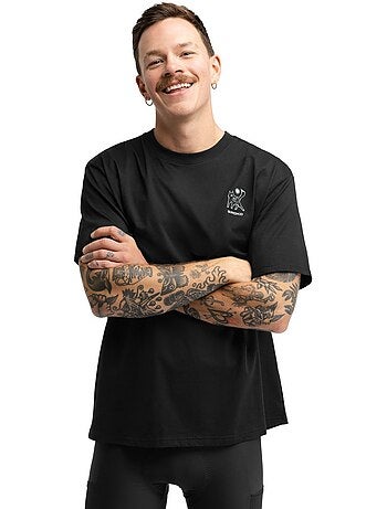 T-shirt larga de bikepacking para homem