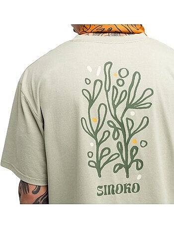 T-shirt larga de bikepacking para homem