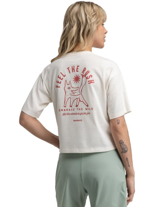 T-shirt larga de bikepacking para mulher - Kiabi