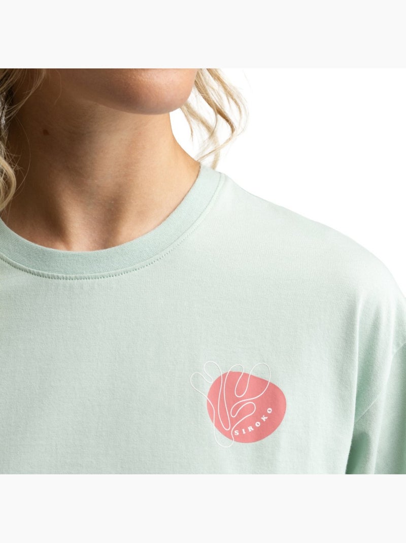 T-shirt larga de bikepacking para mulher Verde - Kiabi