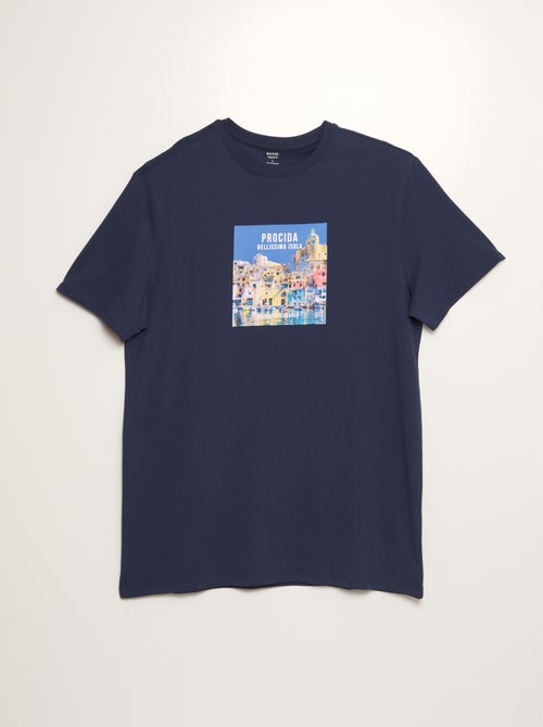T-shirt larga de manga curta - Kiabi