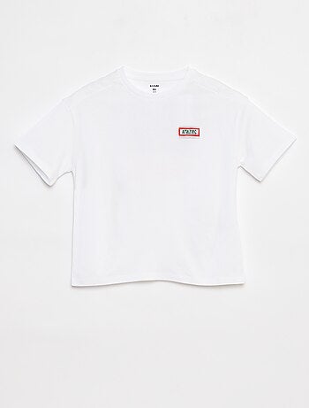 T-shirt larga de manga curta