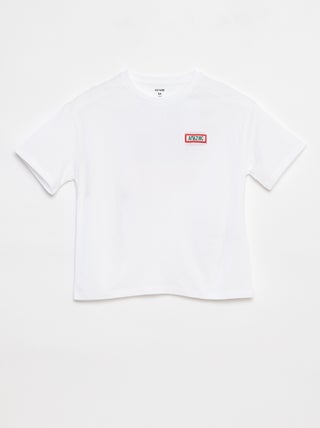 T-shirt larga de manga curta