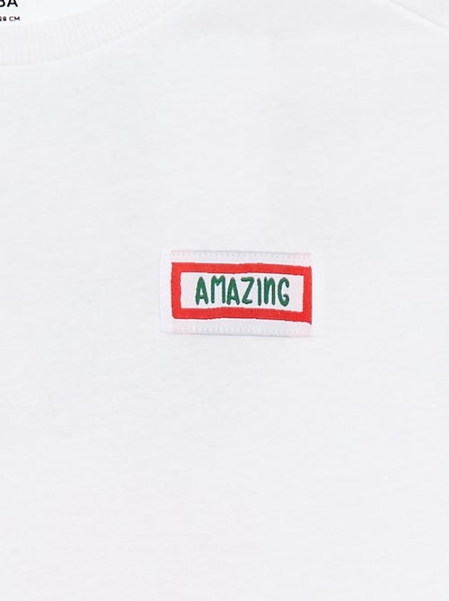 T-shirt larga de manga curta - Kiabi