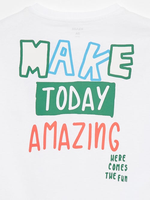 T-shirt larga de manga curta - Kiabi