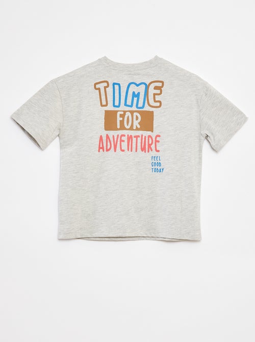 T-shirt larga de manga curta - Kiabi