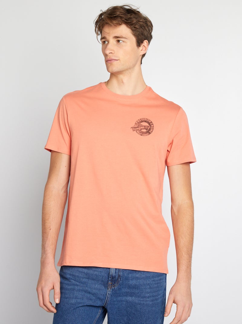 T-shirt larga de manga curta ROSA - Kiabi