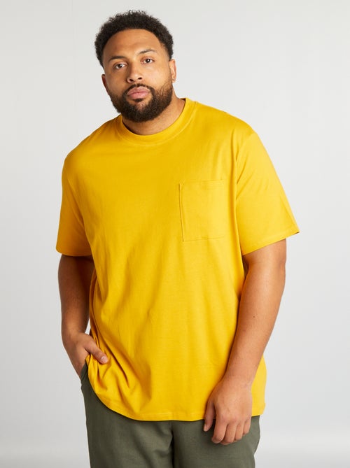 T-shirt larga em jersey liso - Kiabi