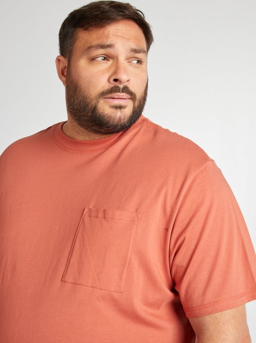 T-shirt larga em jersey liso - Kiabi