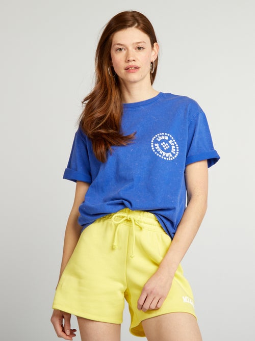 T-shirt larga estampada - Kiabi