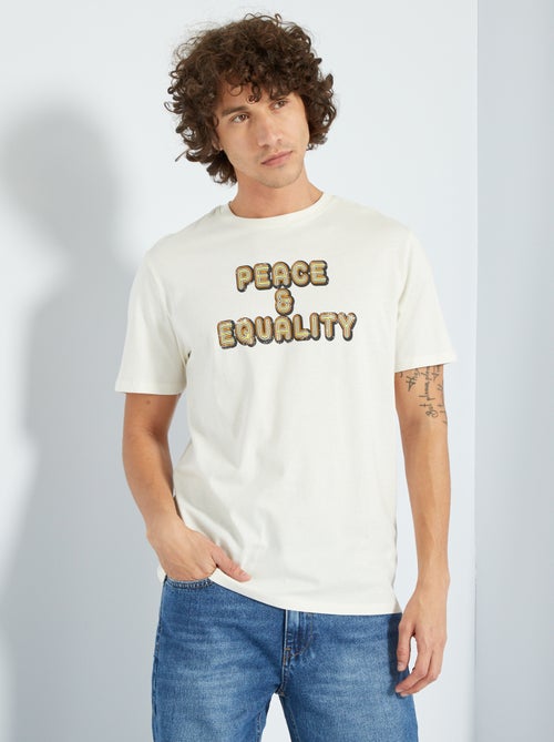 T-shirt larga estampada - Kiabi