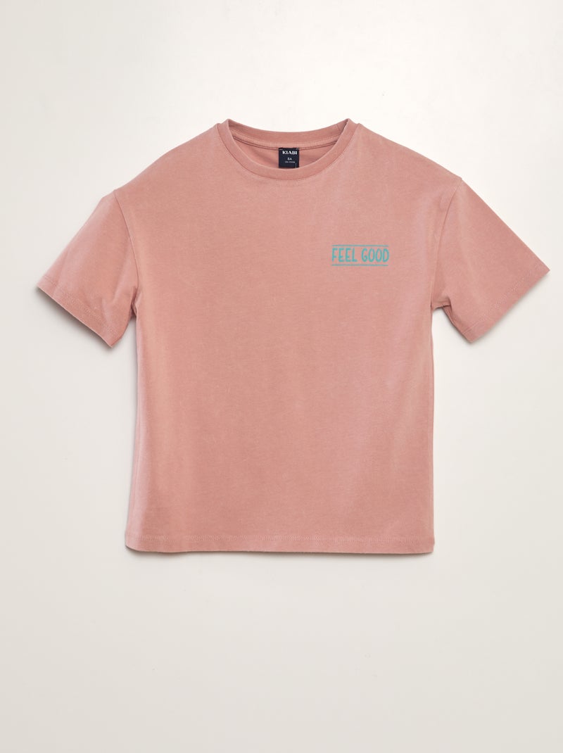 T-shirt larga estampada ROSA - Kiabi