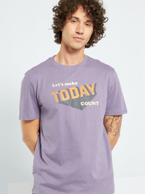 T-shirt larga estampada - Kiabi