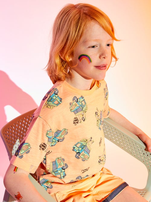 T-shirt larga estampado ramen - Kiabi
