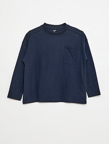 T-shirt larga lisa