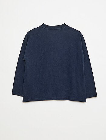 T-shirt larga lisa