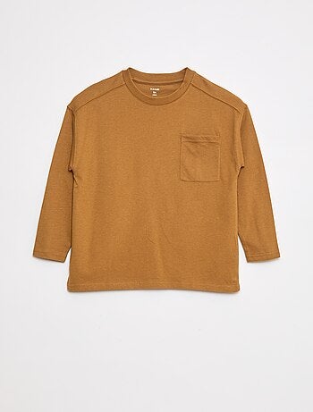 T-shirt larga lisa