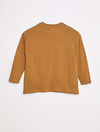 T-shirt larga lisa