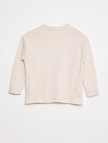 T-shirt larga lisa