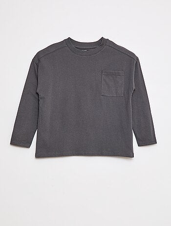 T-shirt larga lisa