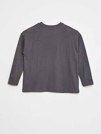 T-shirt larga lisa