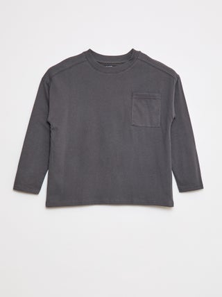 T-shirt larga lisa
