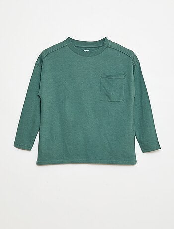 T-shirt larga lisa