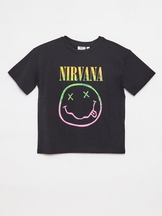 T-shirt larga 'Nirvana'