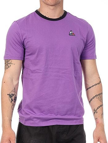 T-Shirt Le Coq Sportif Chive Violeta para Homem
