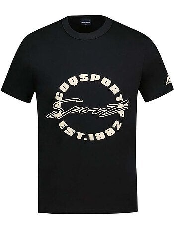 T-Shirt Le Coq Sportif Contemporain N°1 Preto para Homem