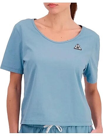T-shirt Le Coq Sportif Ess Azul para Mulher