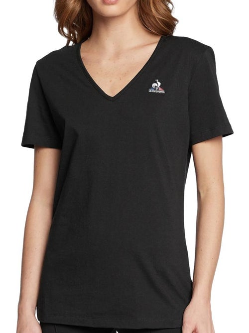 T-shirt Le Coq Sportif Ess Col Preto para Mulher - Kiabi T-shirt Le Coq Sportif Ess Col Preto para Mulher - Kiabi