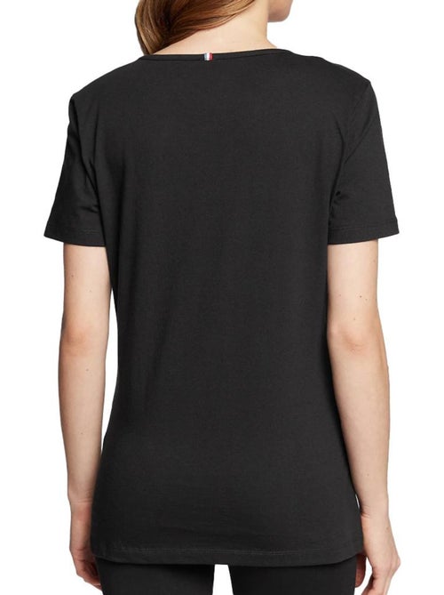 T-shirt Le Coq Sportif Ess Col Preto para Mulher - Kiabi T-shirt Le Coq Sportif Ess Col Preto para Mulher - Kiabi