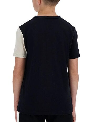T-Shirt Le Coq Sportif Gráfico Branco/Preto para Rapaz