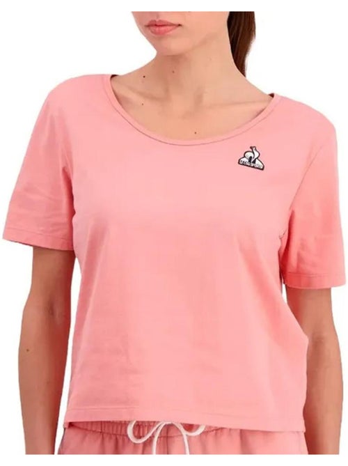 T-shirt Le Coq Sportif N°1 Rosette para Mulher Rosa - Kiabi T-shirt Le Coq Sportif N°1 Rosette para Mulher Rosa - Kiabi