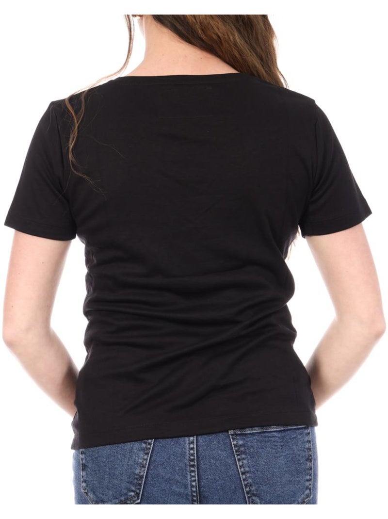 T-Shirt Le Coq Sportif Preto para Mulher 2310691 Preto - Kiabi