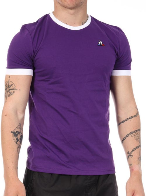 T-Shirt Le Coq Sportif Violet para Homem - Kiabi