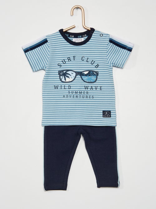 T-shirt + leggings em jersey - Kiabi